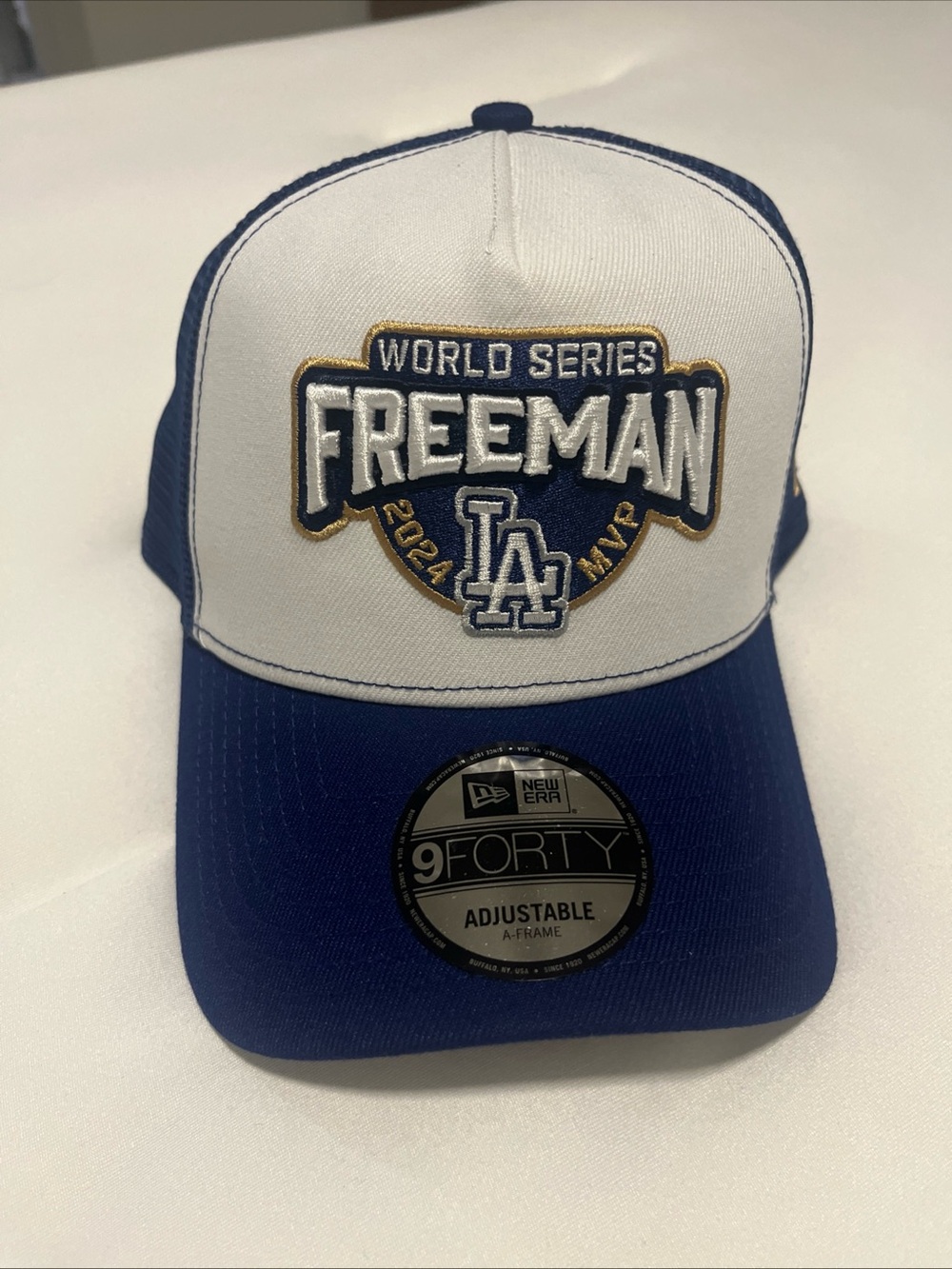 New Era Freddie Freeman White Los Angeles Dodgers 2024 World Series MVP Hat